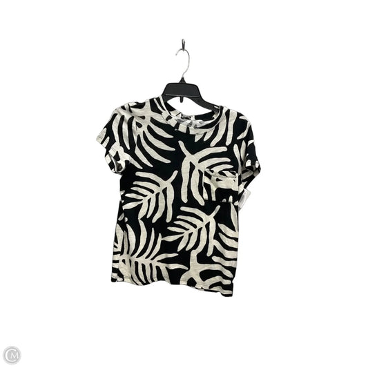Top Short Sleeve By Clothes Mentor In Zebra Print, Size: S