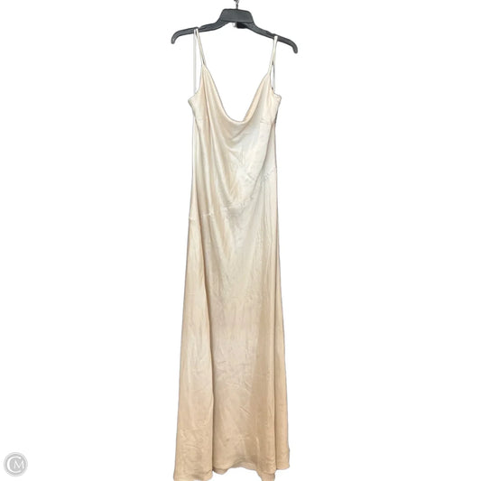 Dress Casual Maxi By Express In Cream, Size: Xl