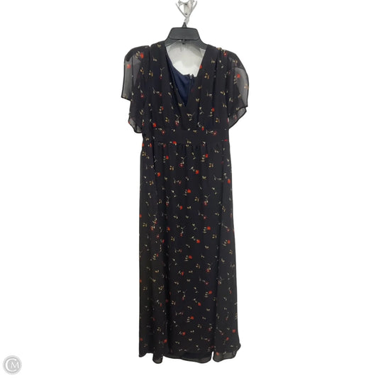 Dress Casual Midi By Madewell In Floral Print, Size: L