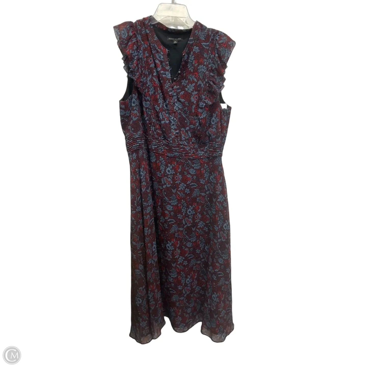 Dress Casual Maxi By Banana Republic In Floral Print, Size: Xl