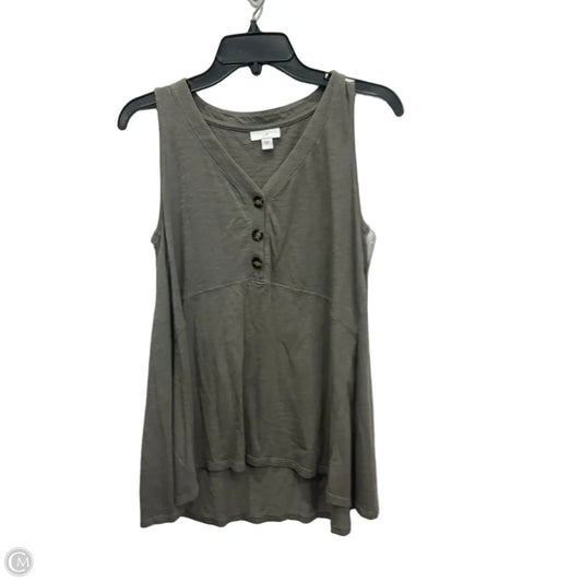 Top Sleeveless By J. Jill In Green, Size: S
