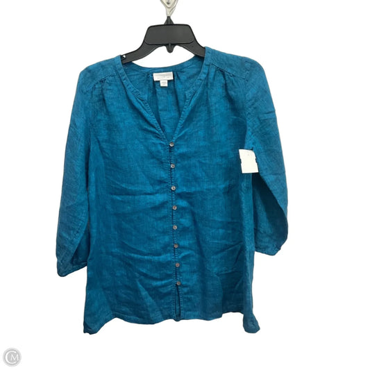 Top 3/4 Sleeve By Pure Jill In Blue, Size: Xs