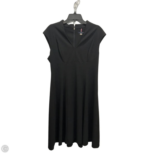 Dress Casual Midi By Tommy Hilfiger In Black, Size: 12