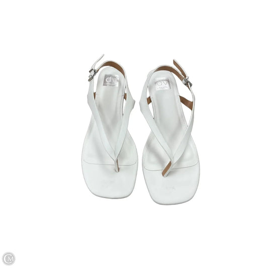 Sandals Heels Kitten By Dolce Vita In White, Size: 11