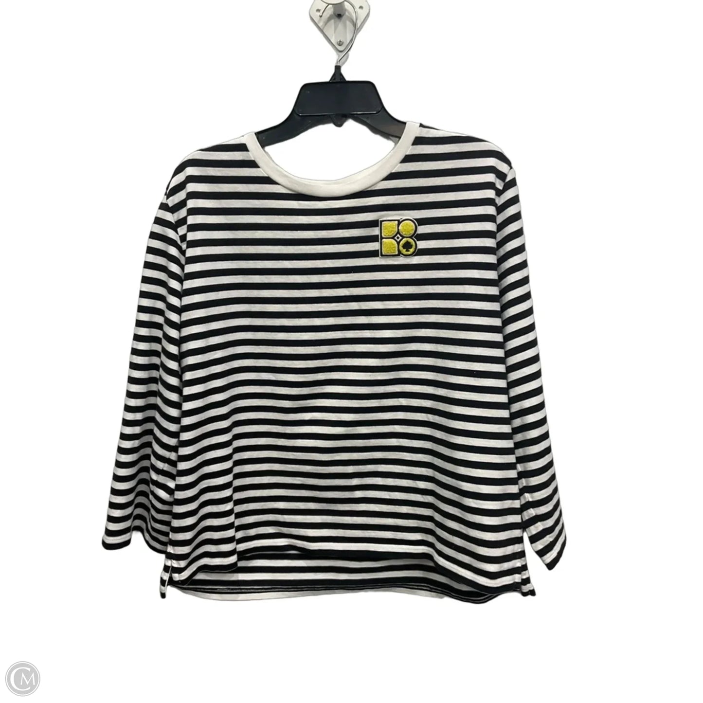Top Long Sleeve Designer By Kate Spade In Striped Pattern, Size: L