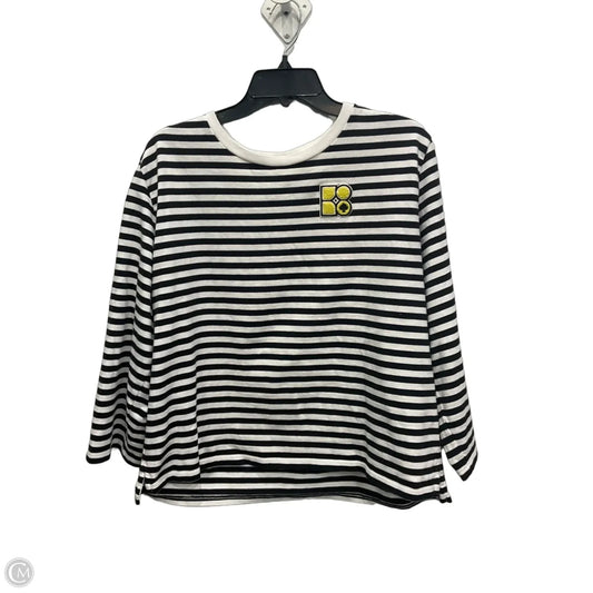 Top Long Sleeve Designer By Kate Spade In Striped Pattern, Size: L