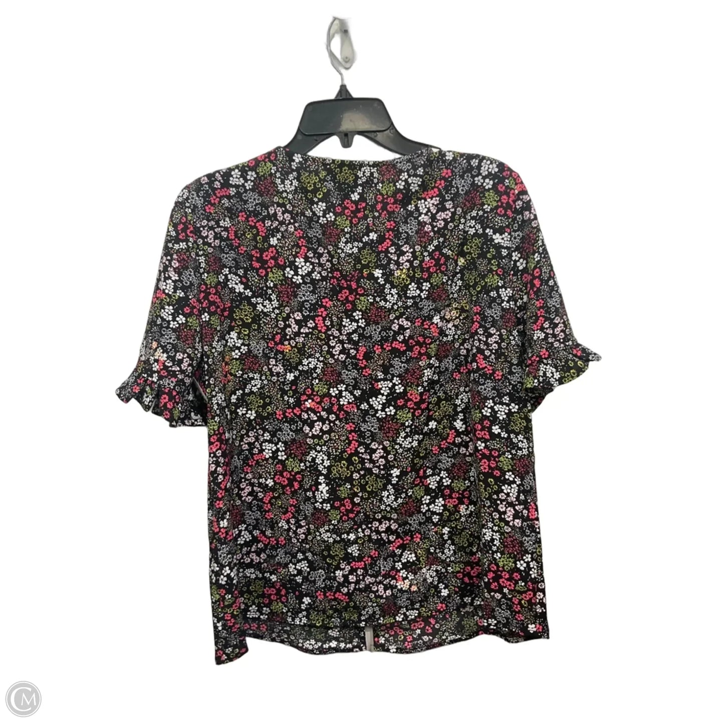 Top Short Sleeve By Cece In Floral Print, Size: L