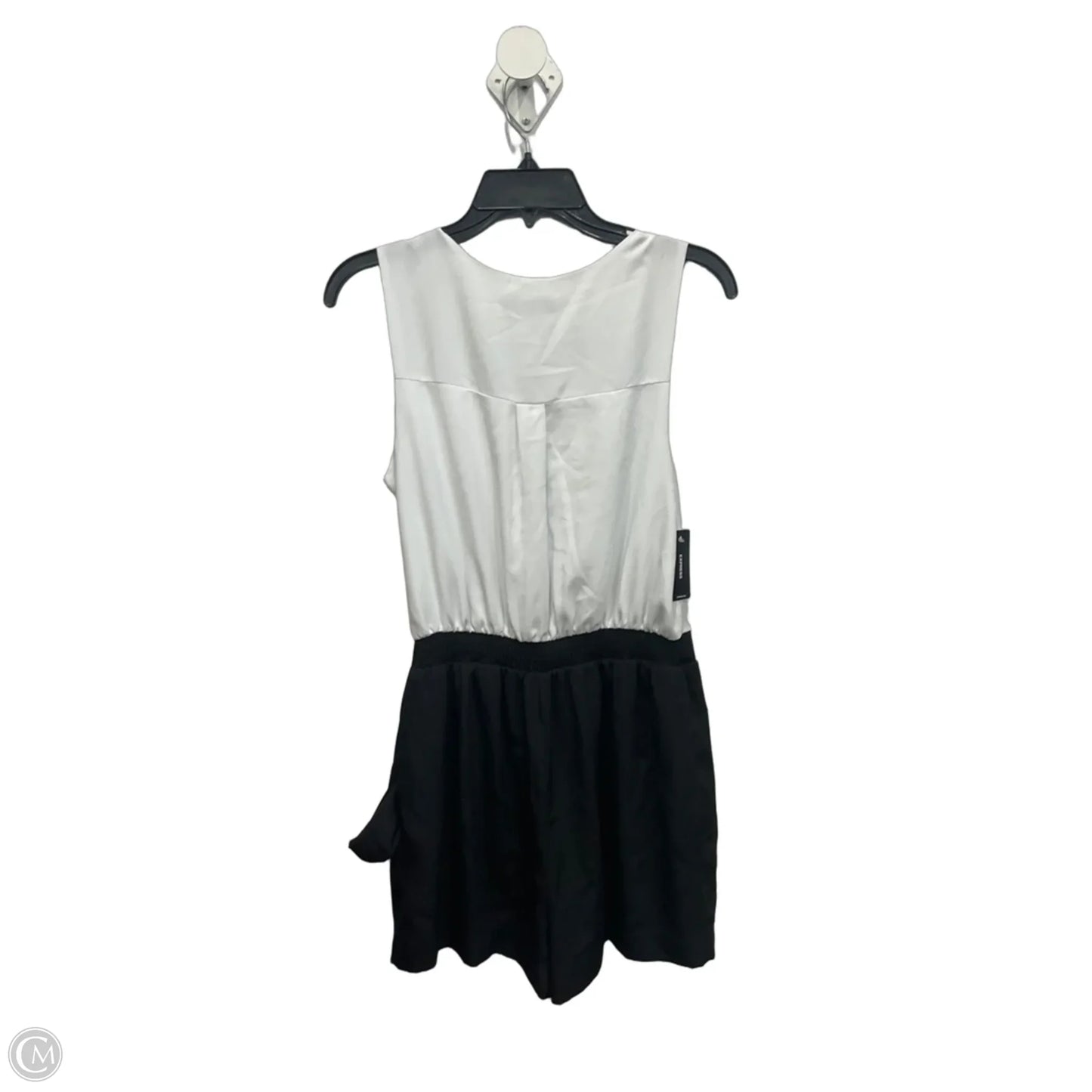 Romper By Express In Black & White, Size: 8