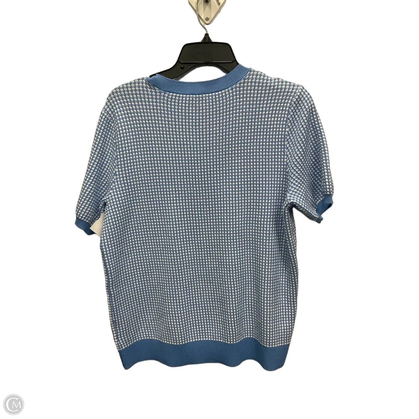 Top Short Sleeve By Anne Klein In Blue, Size: L