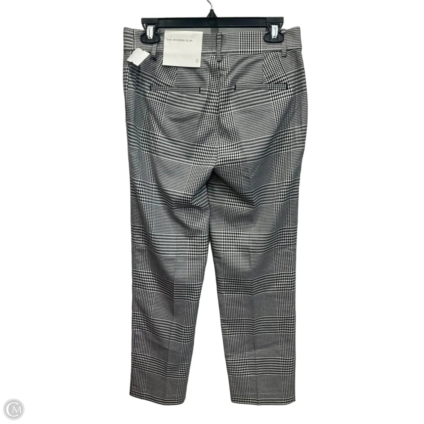 Pants Dress By Loft In Checkered Pattern, Size: 0