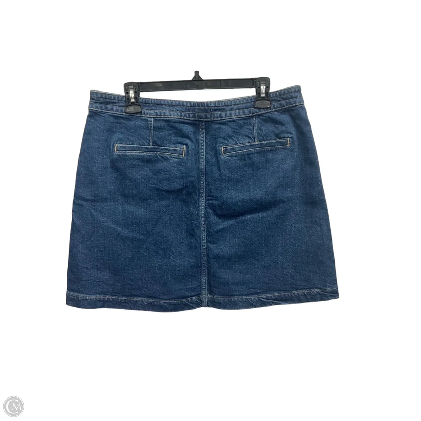 Skirt Midi By Loft In Blue Denim, Size: M