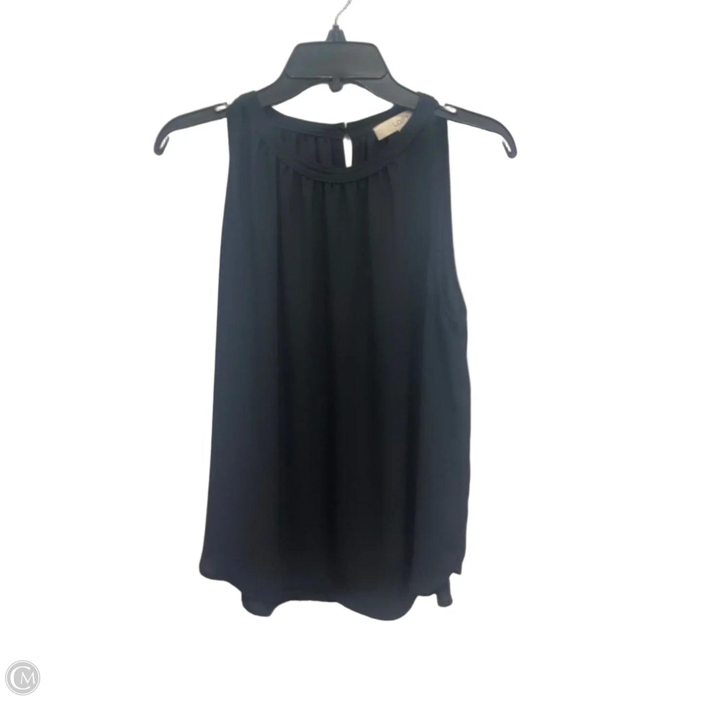Top Sleeveless By Loft In Black, Size: M