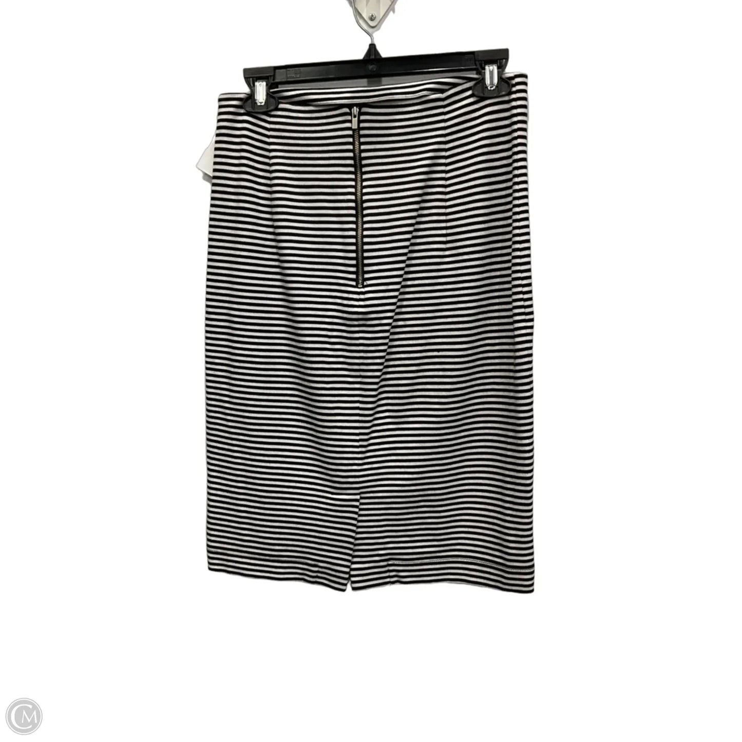 Skirt Midi By Banana Republic In Striped Pattern, Size: S