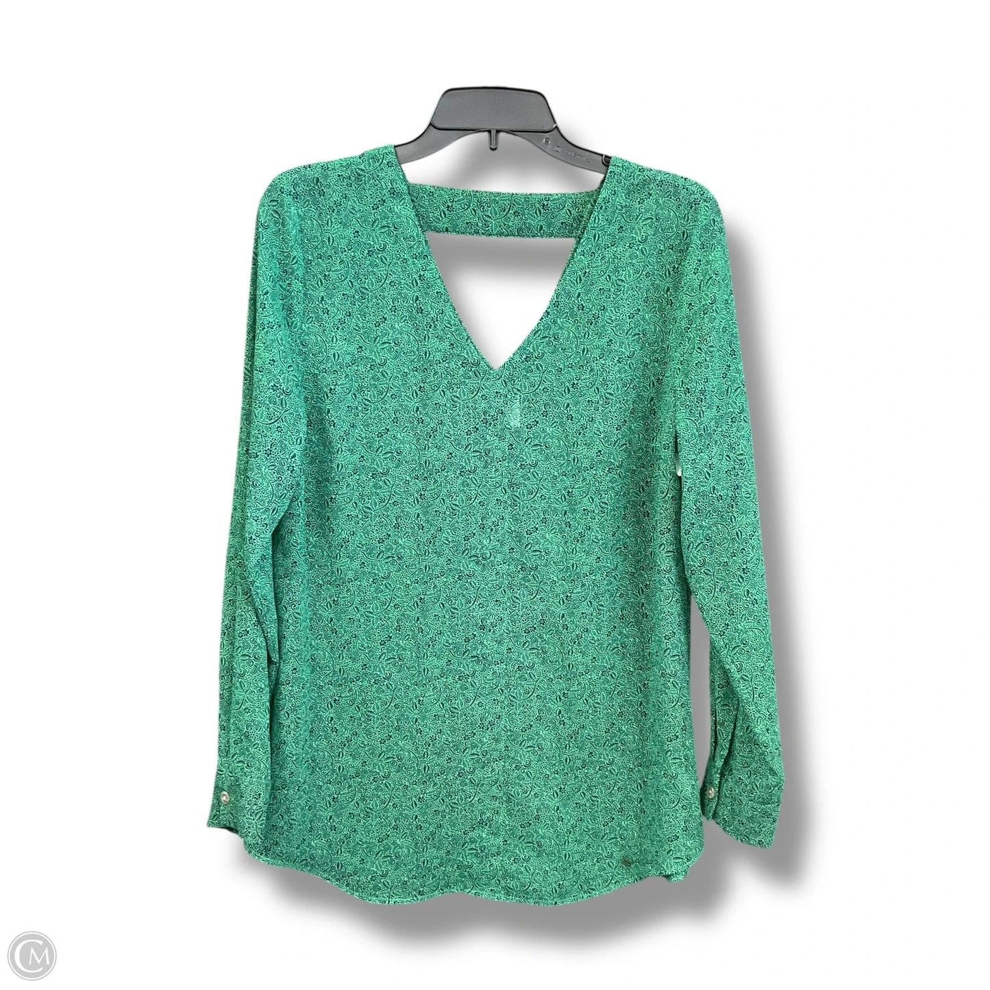 Top Long Sleeve By Cabi In Green, Size: M
