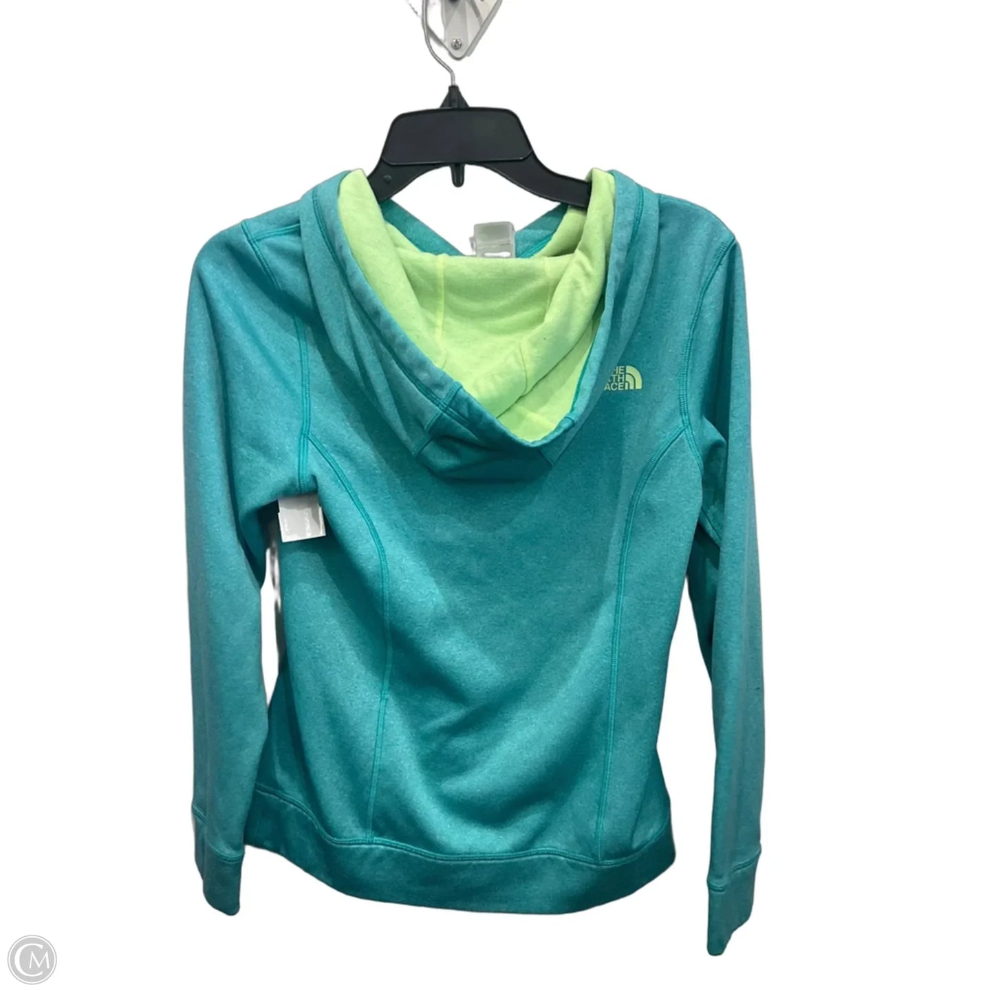 Athletic Sweatshirt Hoodie By The North Face In Teal, Size: Xs