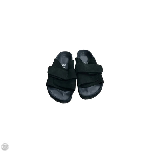 Sandals Flip Flops By Birkenstock In Black, Size: 6.5