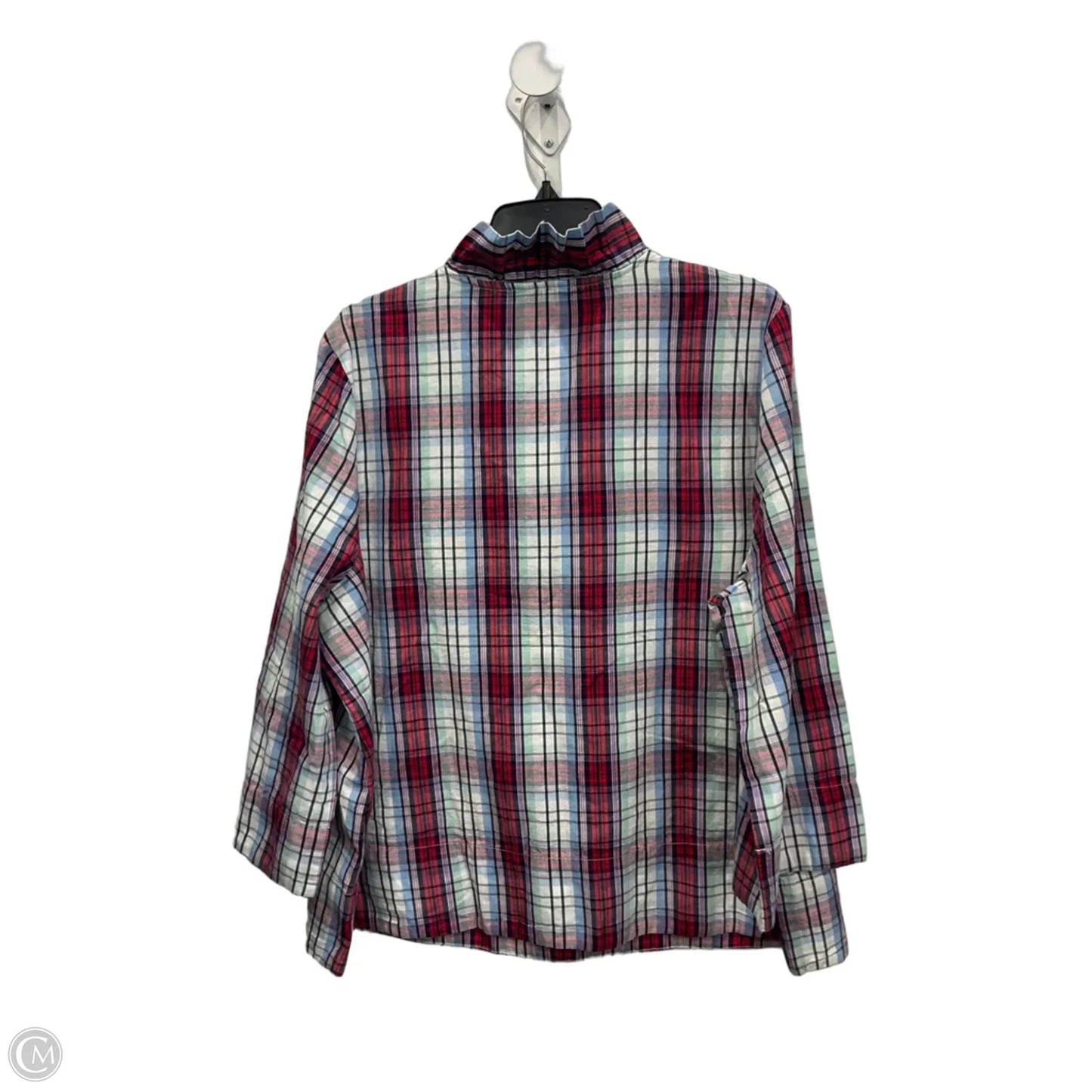 Top 3/4 Sleeve By Crown And Ivy In Striped Pattern, Size: Xxl