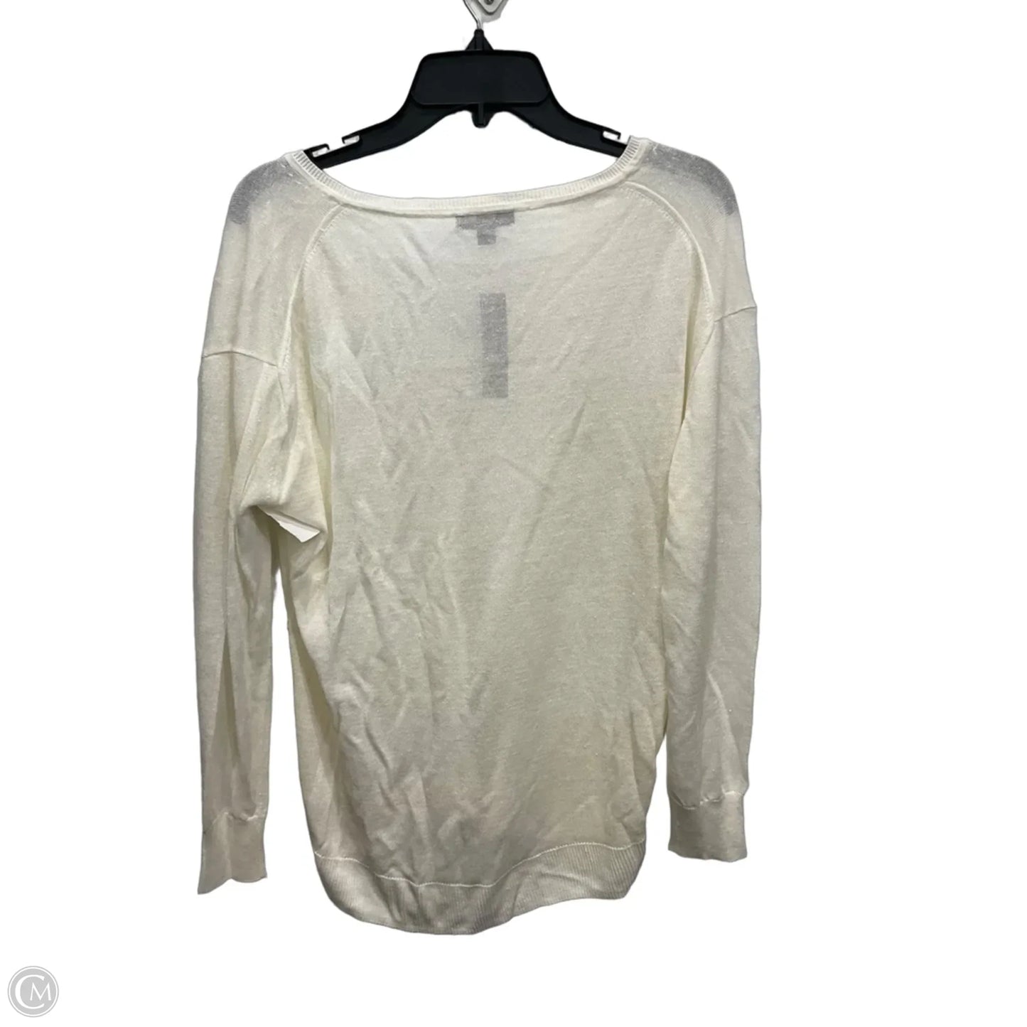 Top Long Sleeve By J. Crew In Cream, Size: M