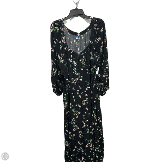 Dress Casual Maxi By Old Navy In Floral Print, Size: 3x