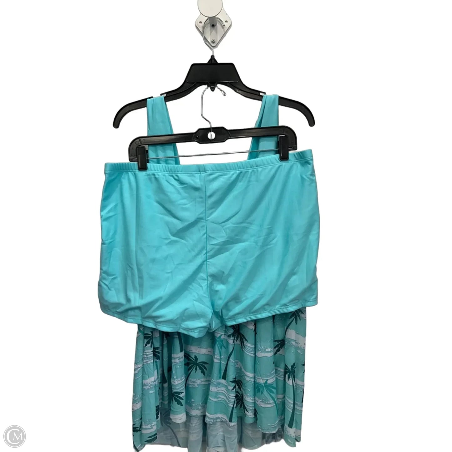 Swimsuit 2pc By Clothes Mentor In Blue, Size: 3x