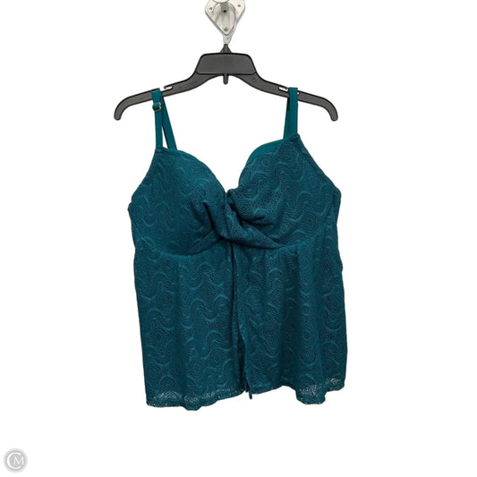 Swimsuit Bottom By Clothes Mentor In Teal, Size: 2x