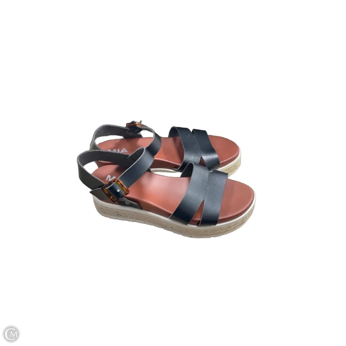 Sandals Heels Block By Mia In Black, Size: 8