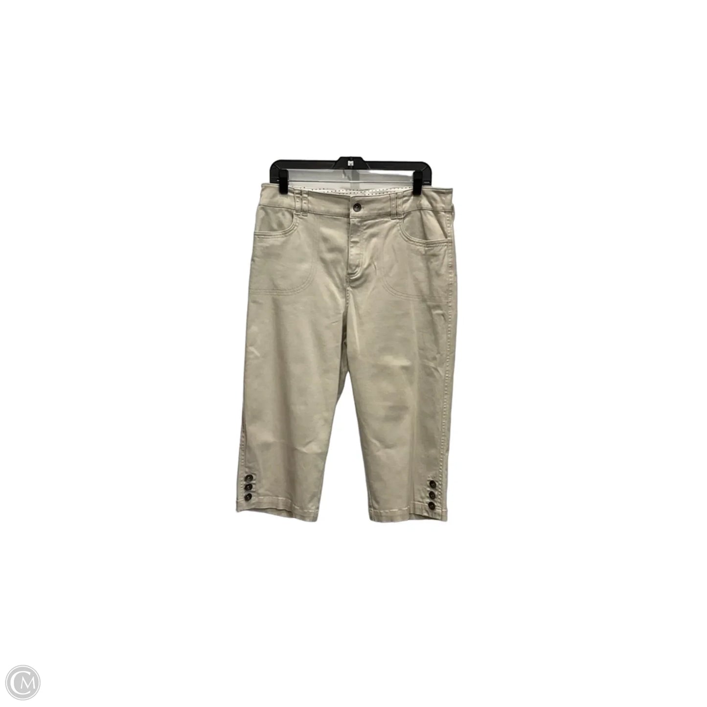 Capris By Christopher And Banks In Cream, Size: 10