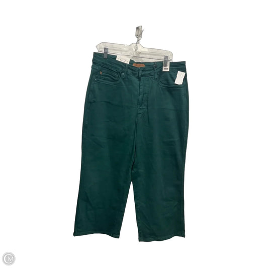 Jeans Wide Leg By Judy Blue In Green Denim, Size: 18