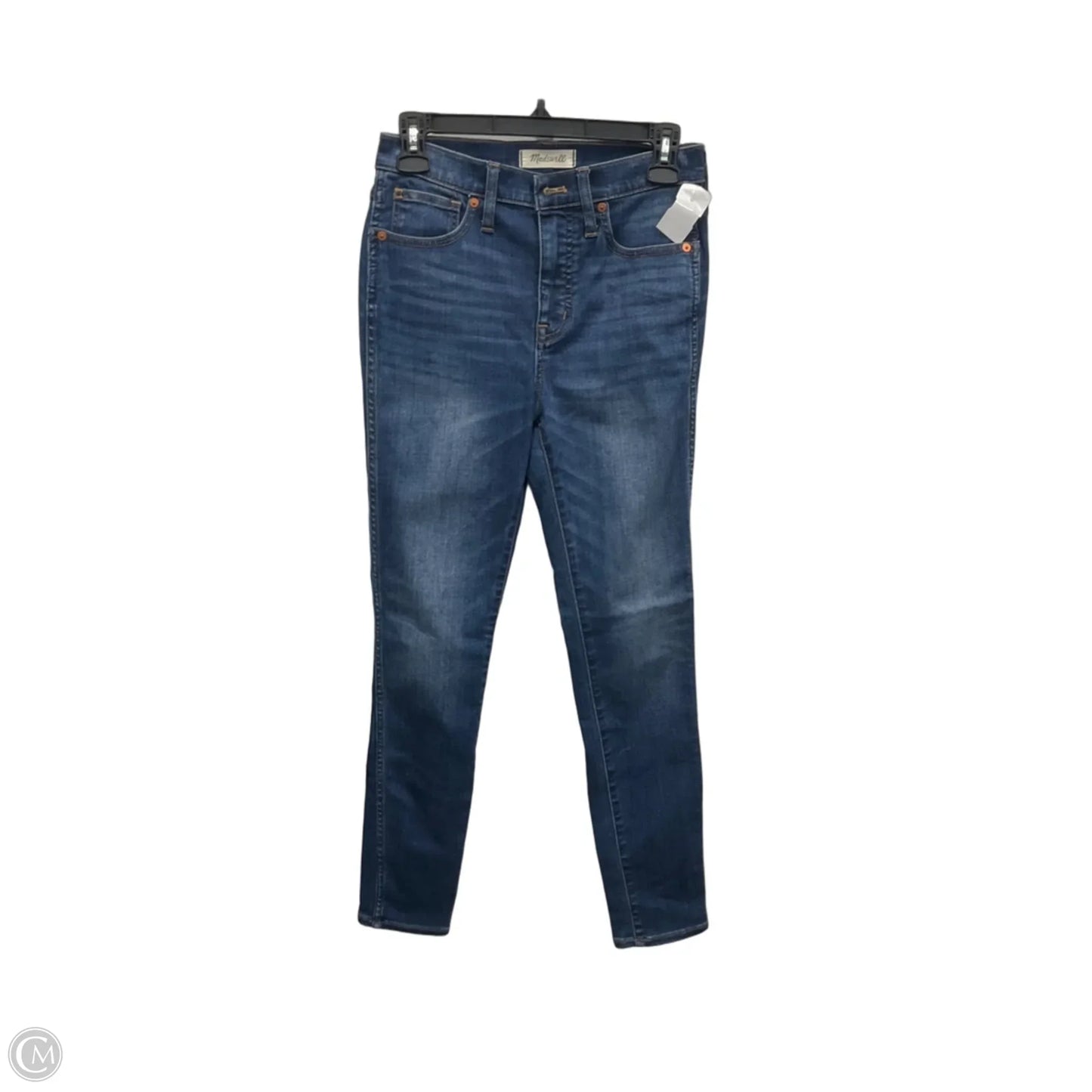 Jeans Straight By Madewell In Blue Denim, Size: 4