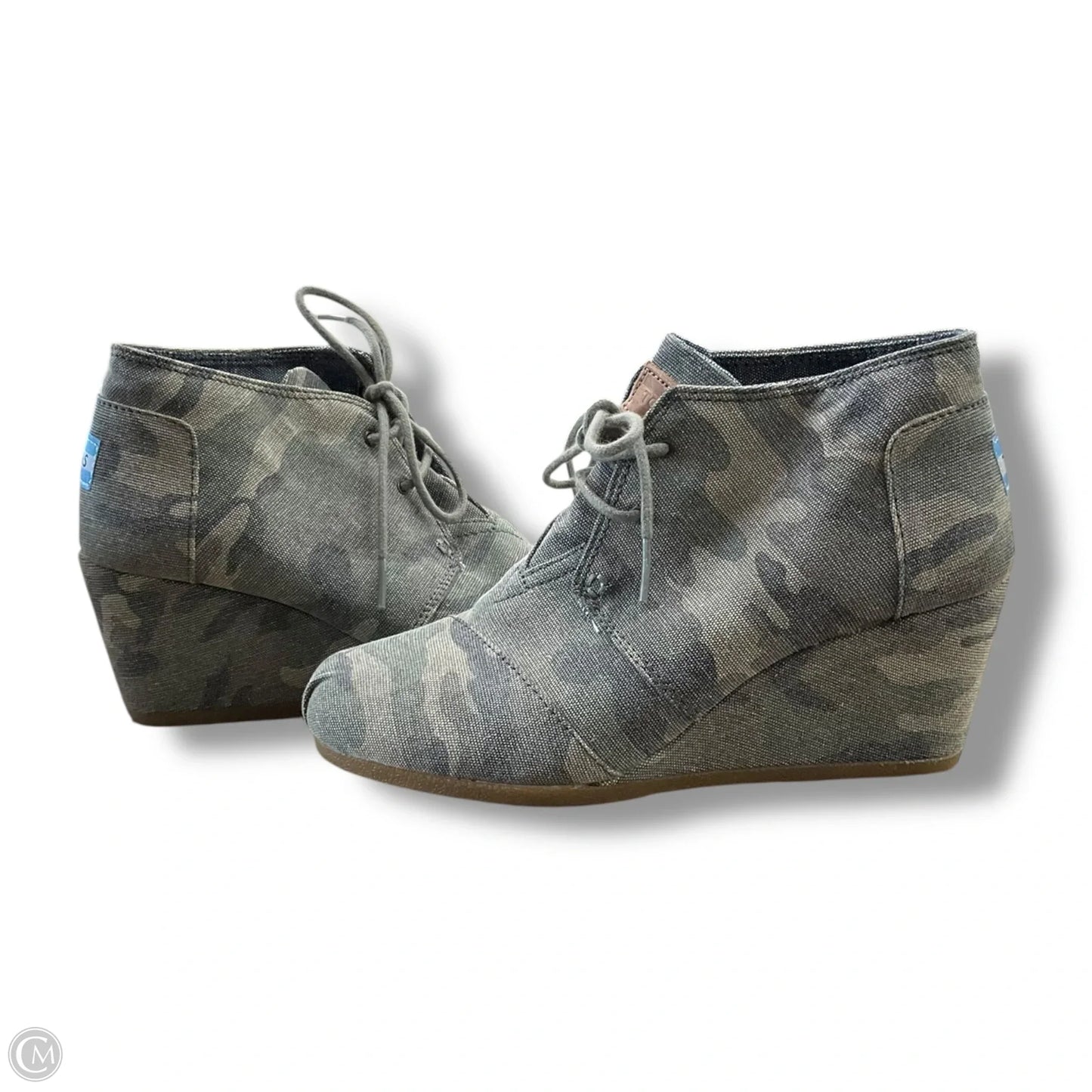 Shoes Heels Wedge By Toms In Camouflage Print, Size: 8