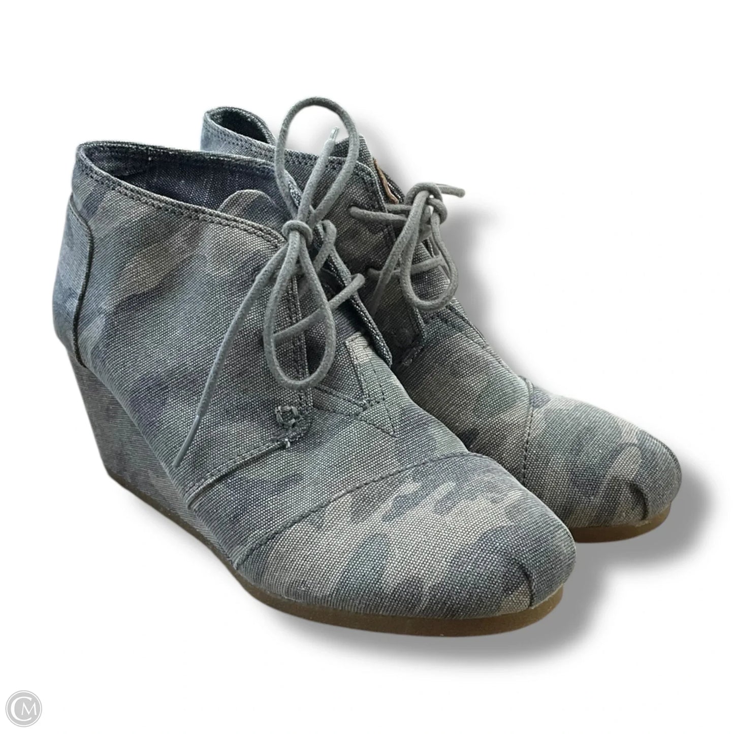 Shoes Heels Wedge By Toms In Camouflage Print, Size: 8
