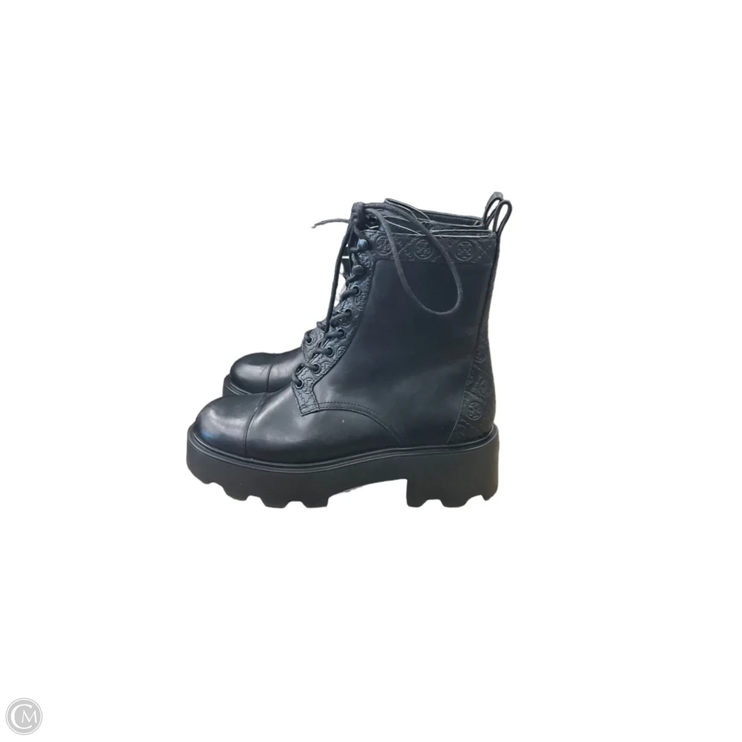 Boots Luxury Designer By Tory Burch In Black, Size: 9.5