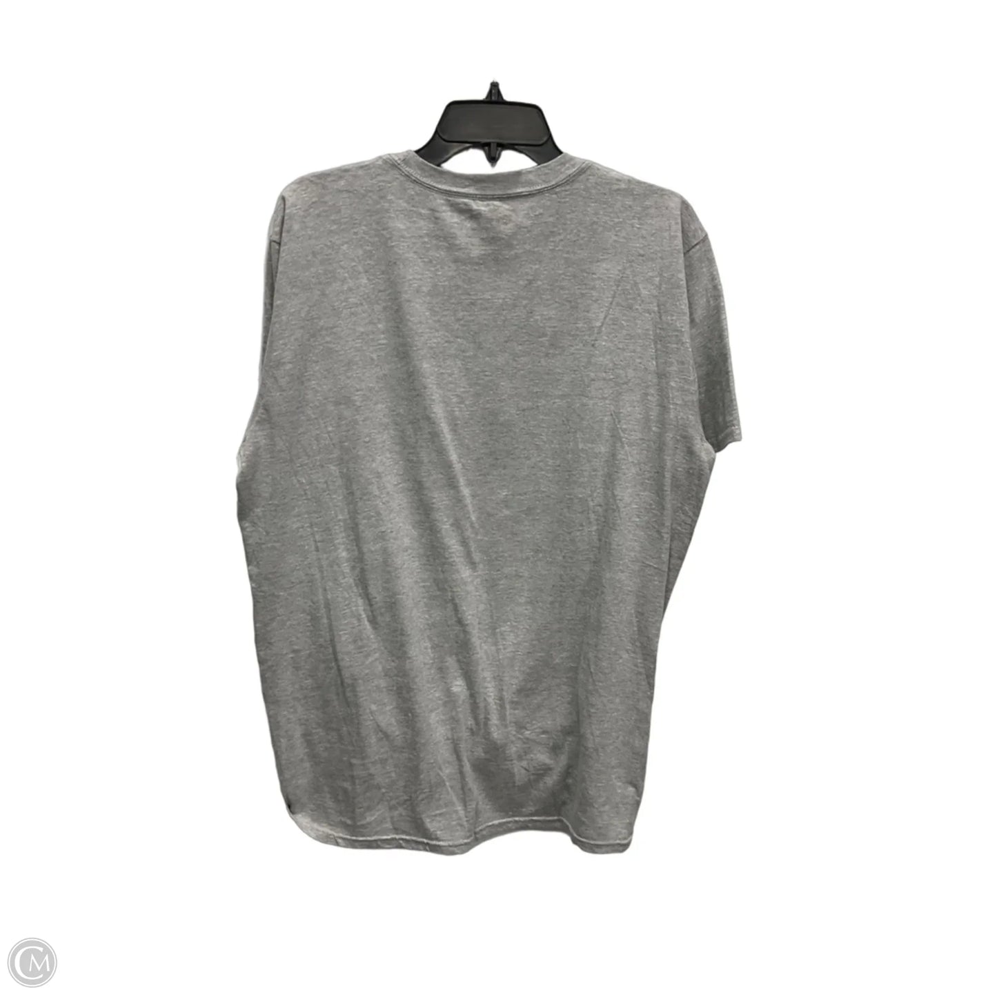 Top Short Sleeve By Disney In Grey, Size: 1x