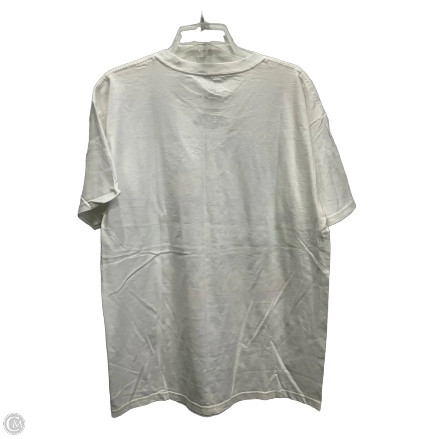 Top Short Sleeve By Clothes Mentor In White, Size: L