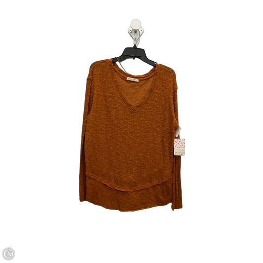 Top Long Sleeve By We The Free In Copper, Size: S