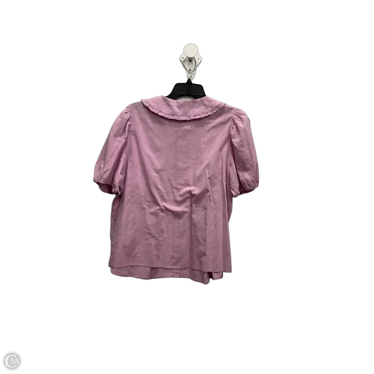 Blouse Short Sleeve By Universal Thread In Purple, Size: L