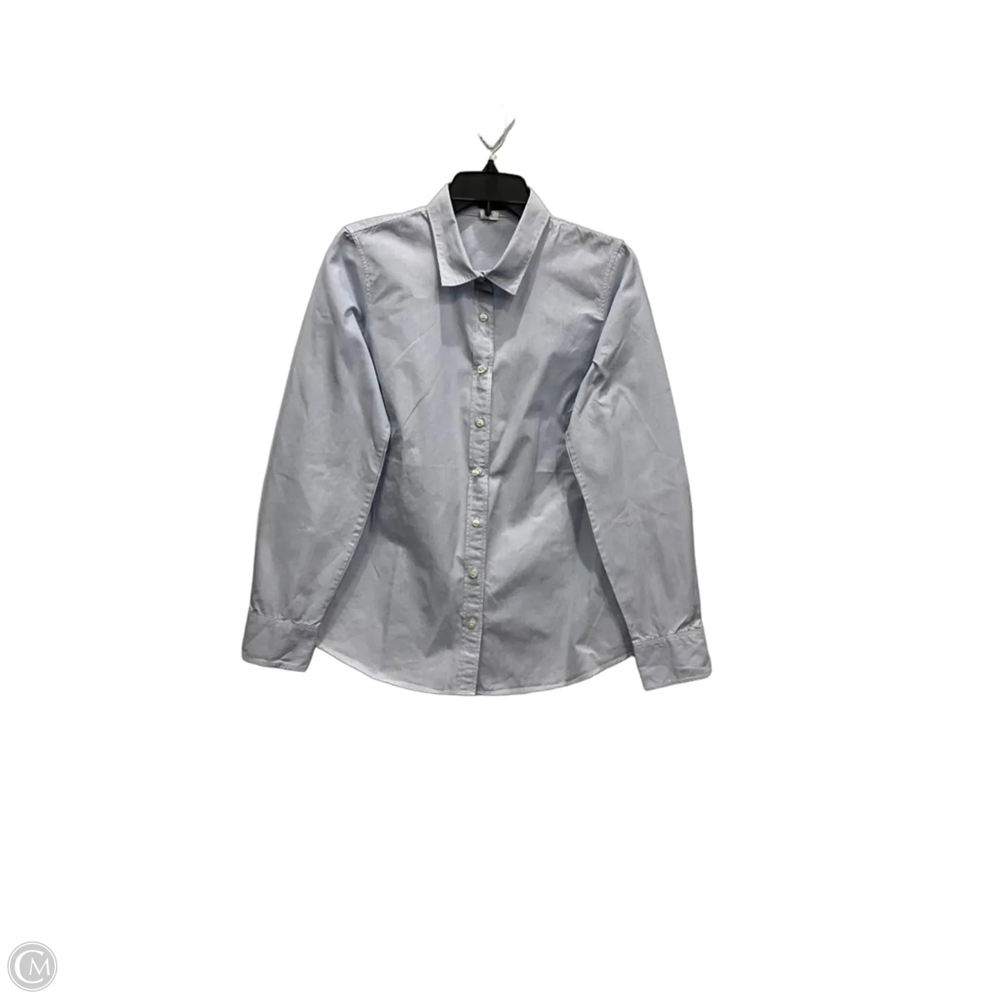 Blouse Long Sleeve By J. Crew In Blue, Size: M