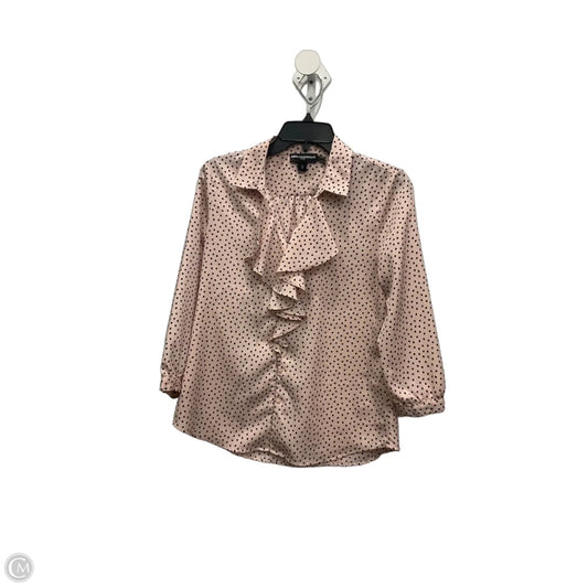 Blouse Designer By Karl Lagerfeld In Polkadot Pattern, Size: Sp