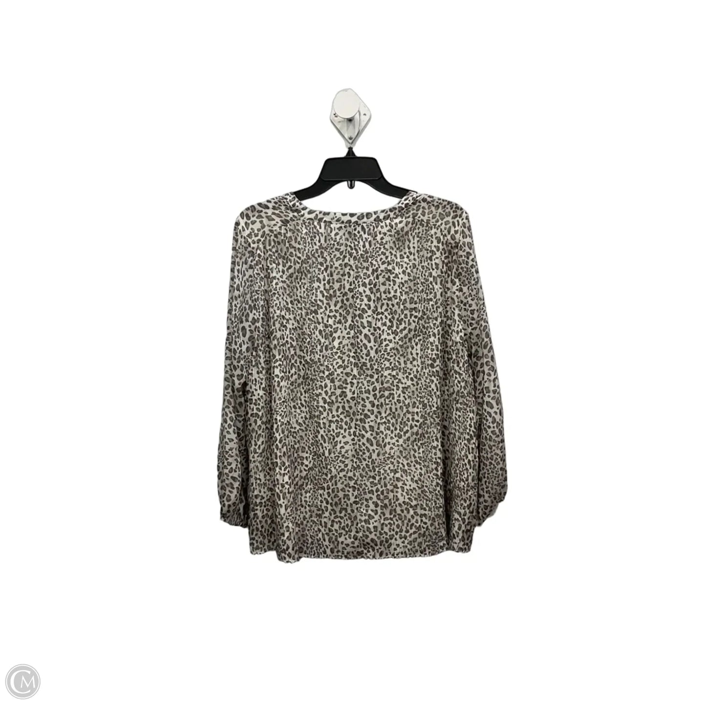 Top Long Sleeve By Lane Bryant In Animal Print, Size: Xl