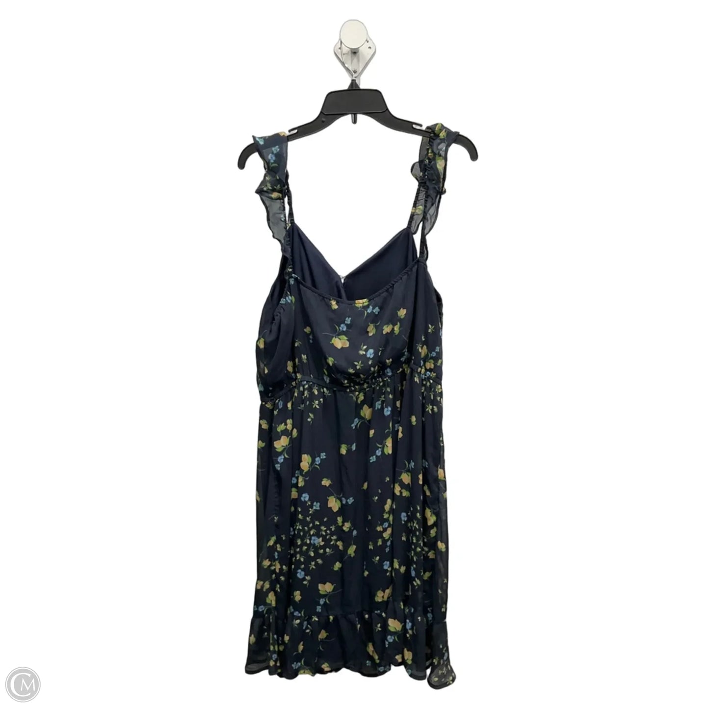 Dress Casual Midi By Clothes Mentor In Floral Print, Size: 1x