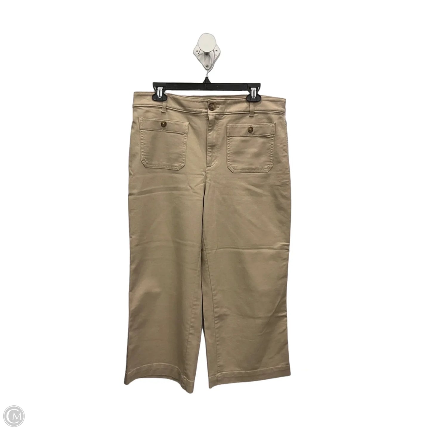 Jeans Wide Leg By Loft In Tan Denim, Size: 12p