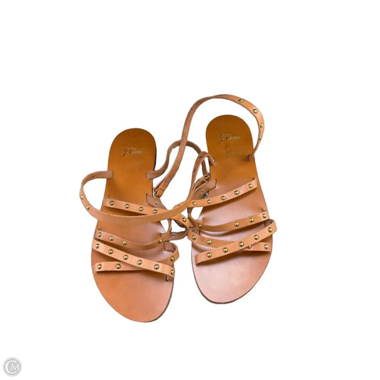 Sandals Flats By J. Crew In Tan, Size: 9