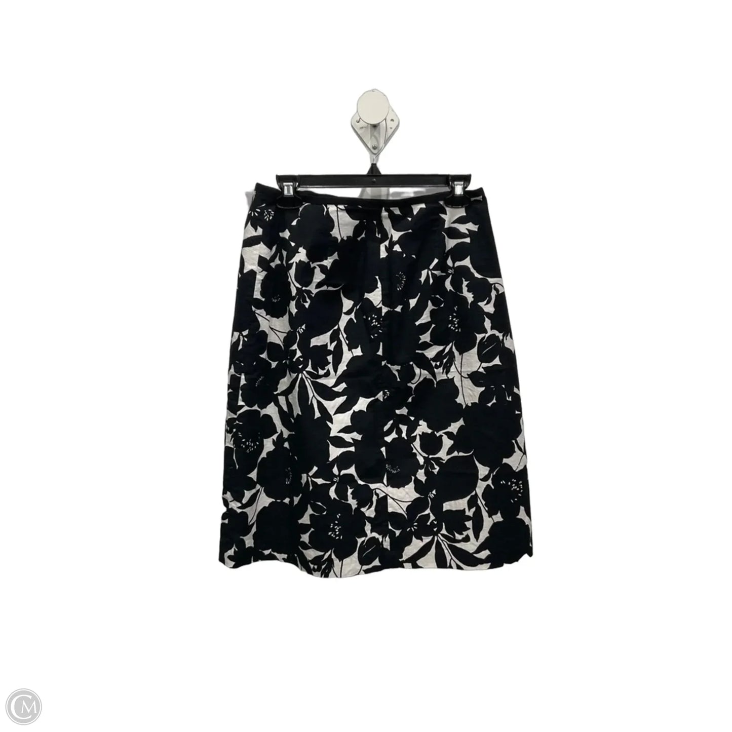 Skirt Midi By Ann Taylor In Black & White, Size: 8p