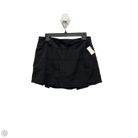 Athletic Skort By Lululemon In Black, Size: M