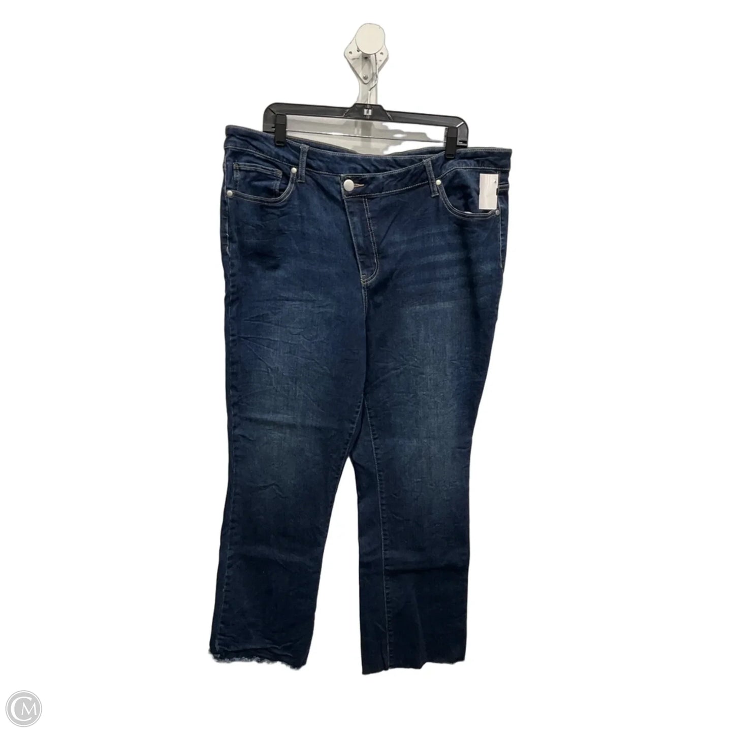 Jeans Boot Cut By Arula In Blue Denim, Size: 18