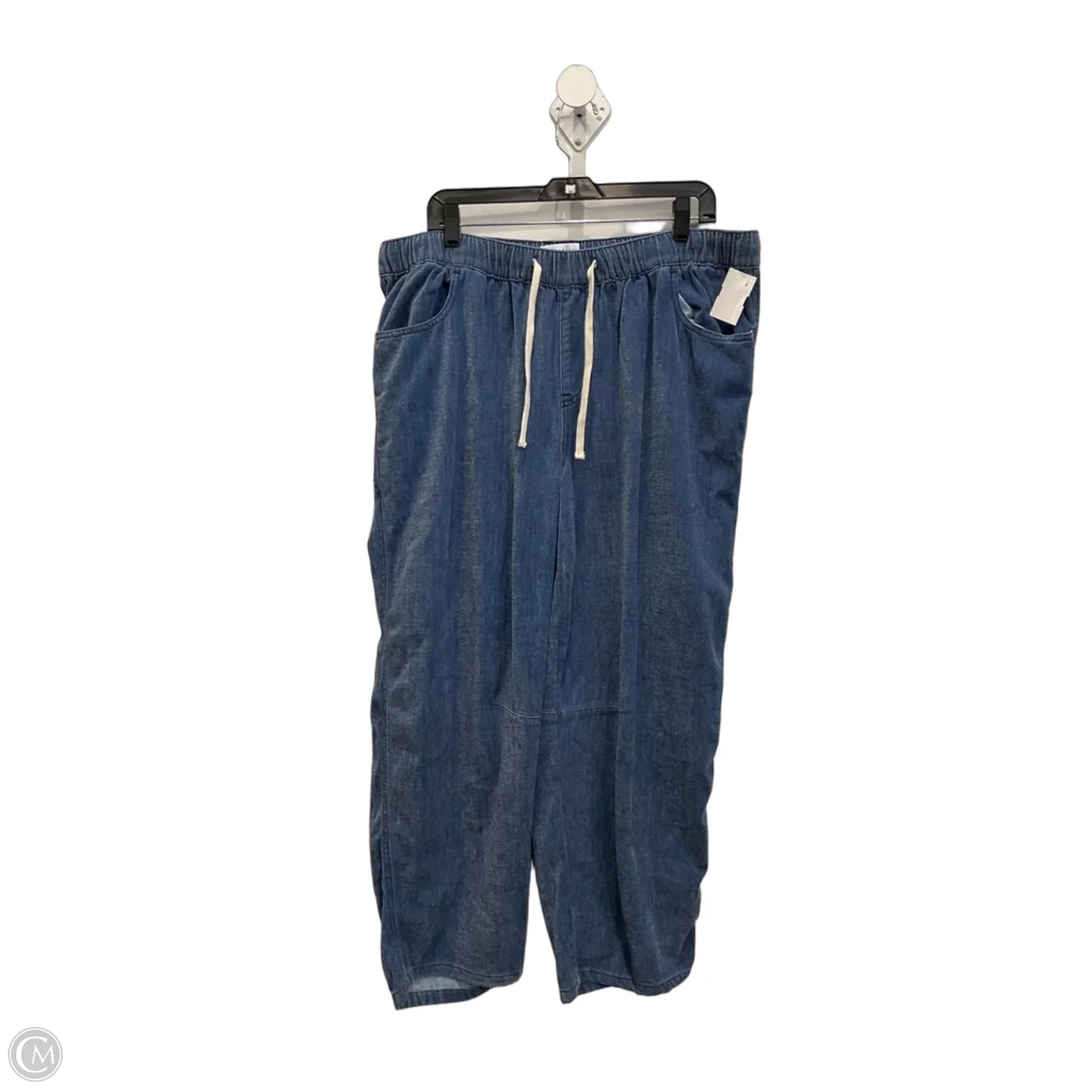 Jeans Wide Leg By Lane Bryant In Blue Denim, Size: 16