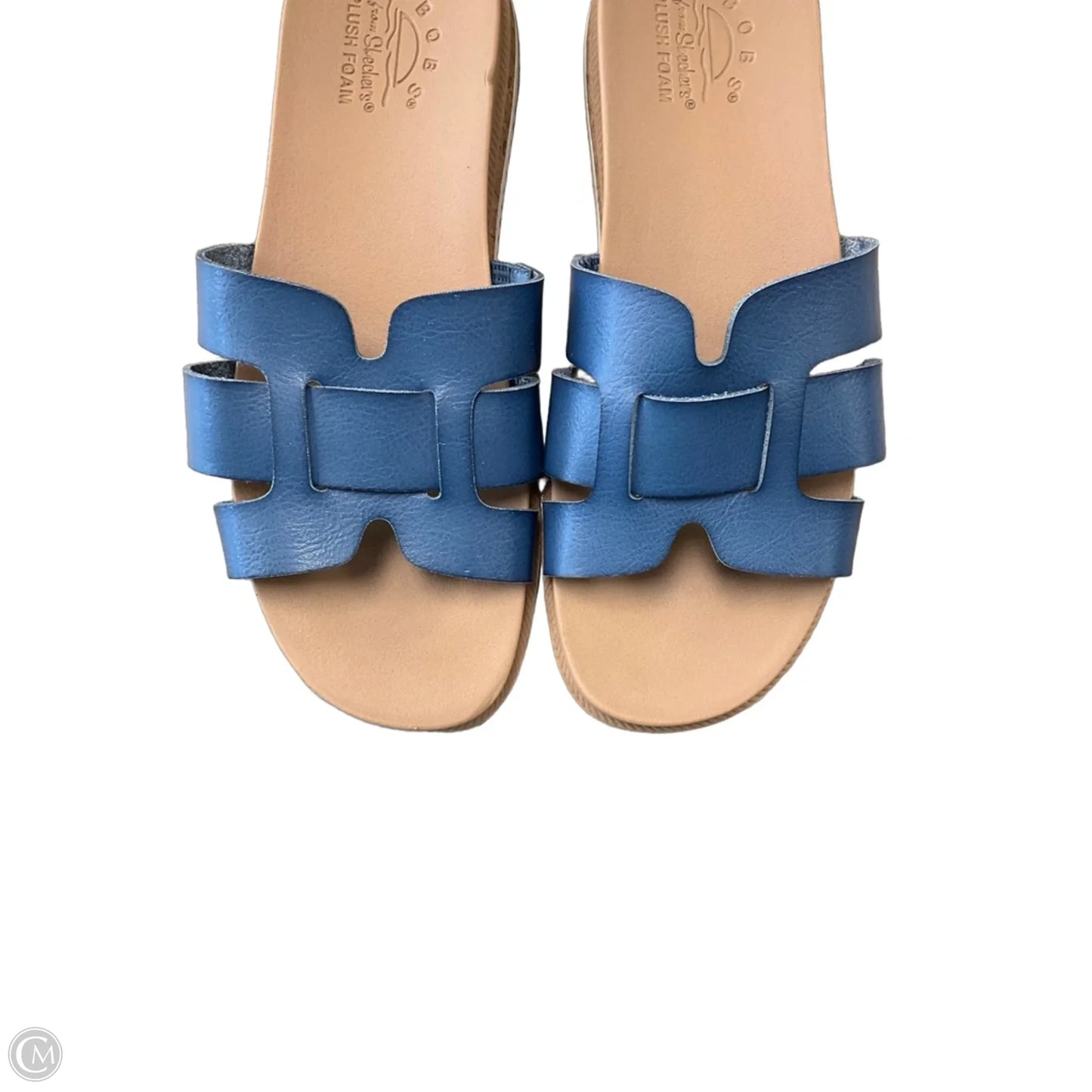 Sandals Flats By Skechers In Blue, Size: 6.5