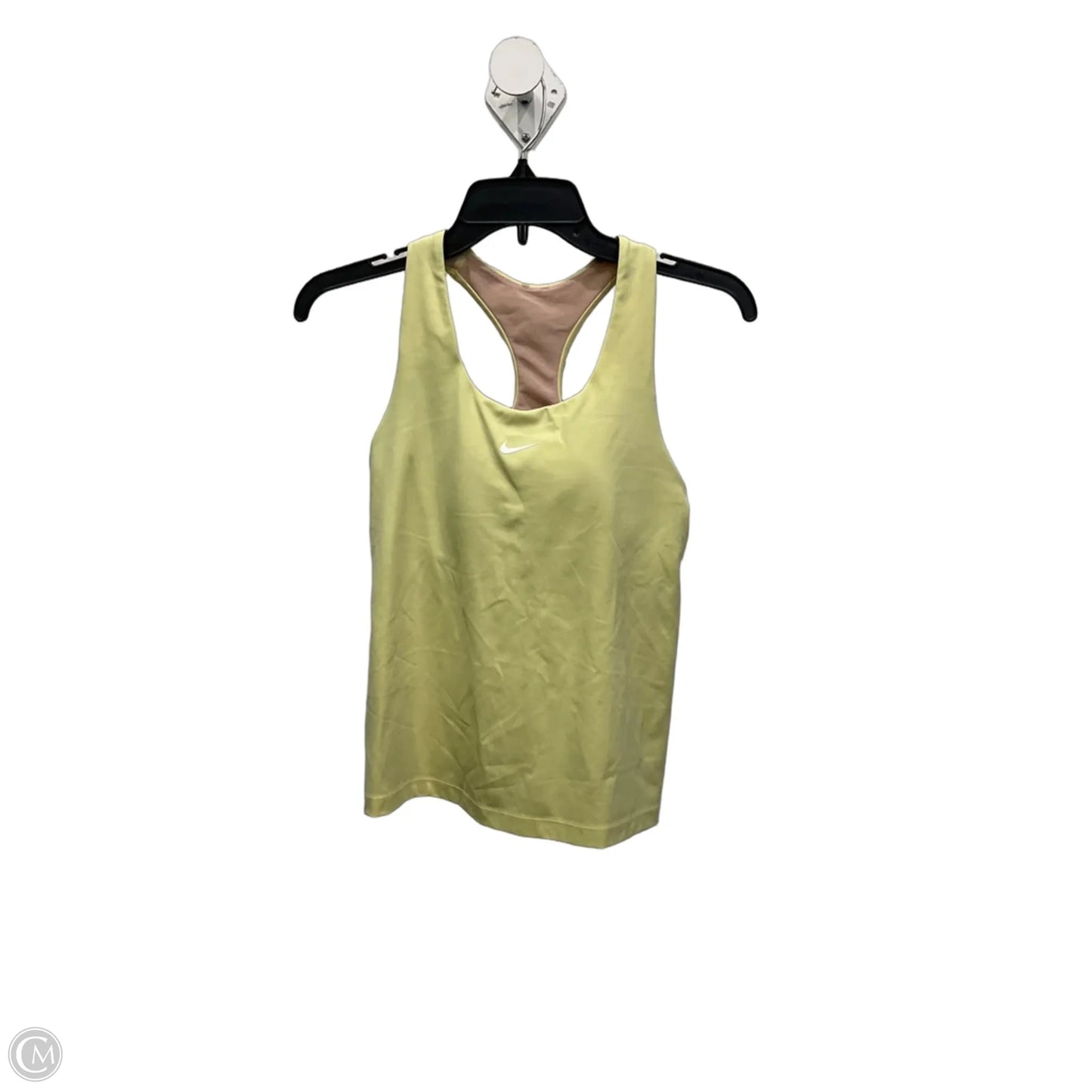 Athletic Tank Top By Nike In Chartreuse, Size: M