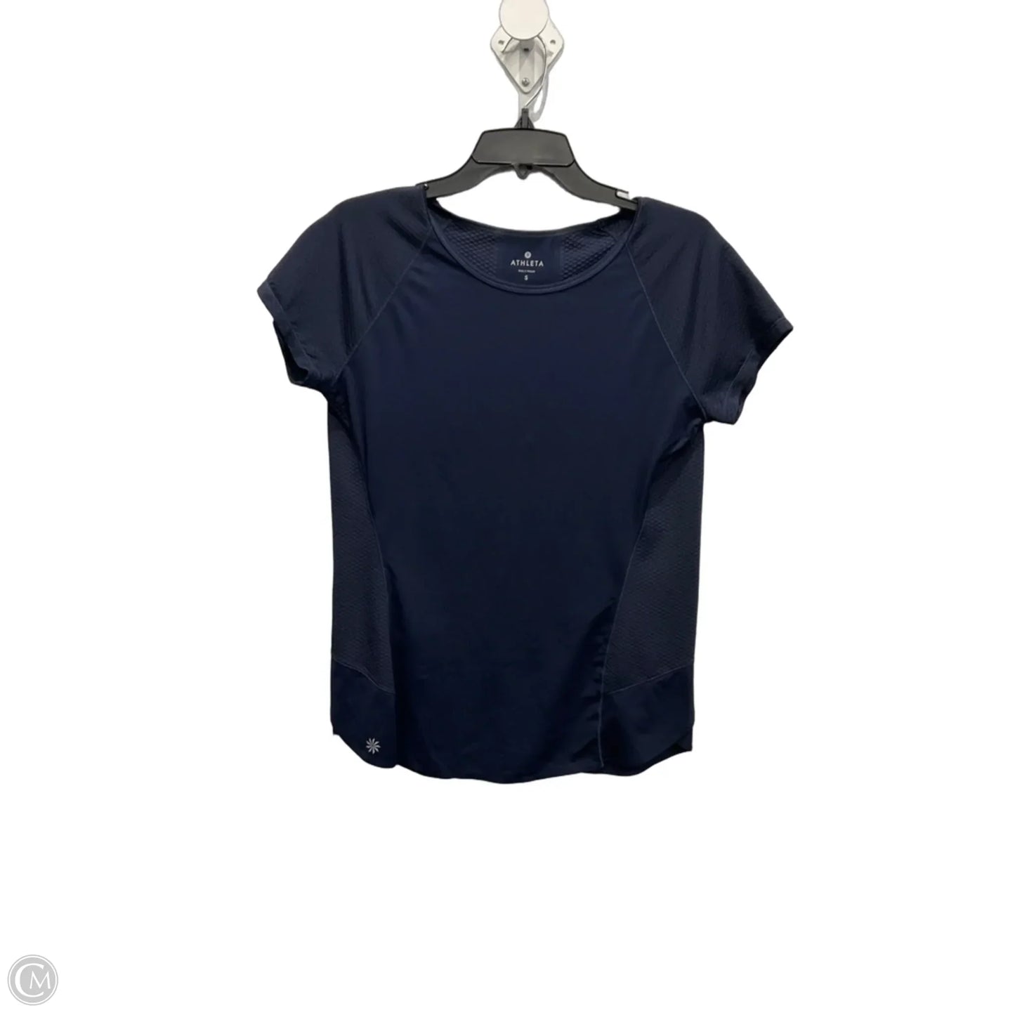 Athletic Top Short Sleeve By Athleta In Navy, Size: S