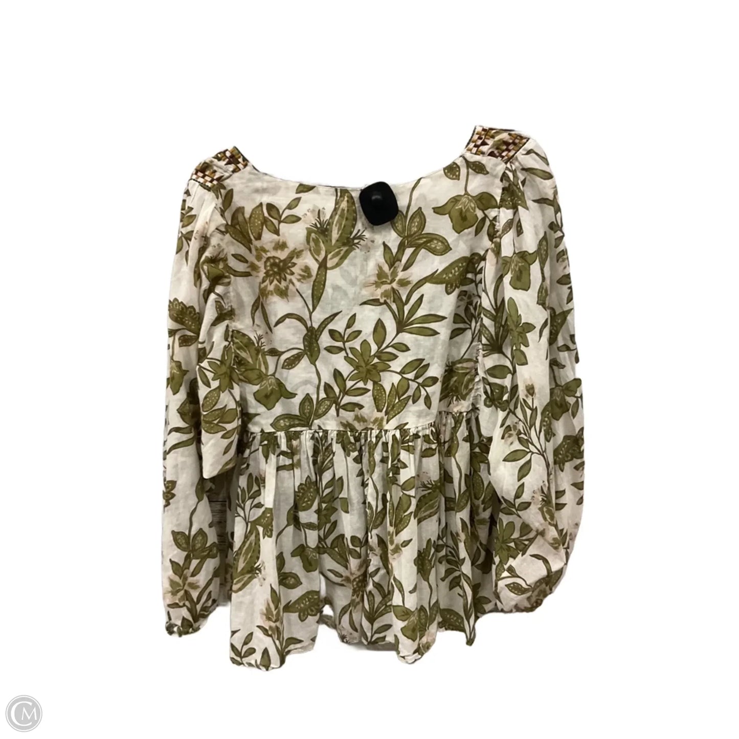 Top Long Sleeve By World Market In Floral Print, Size: Xl